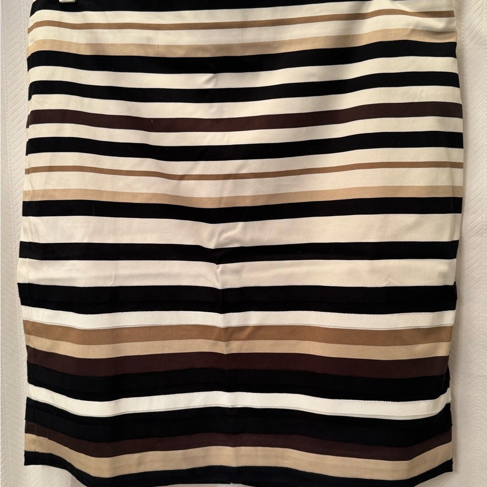 White House Black Market Multi-Striped Pencil Skirt